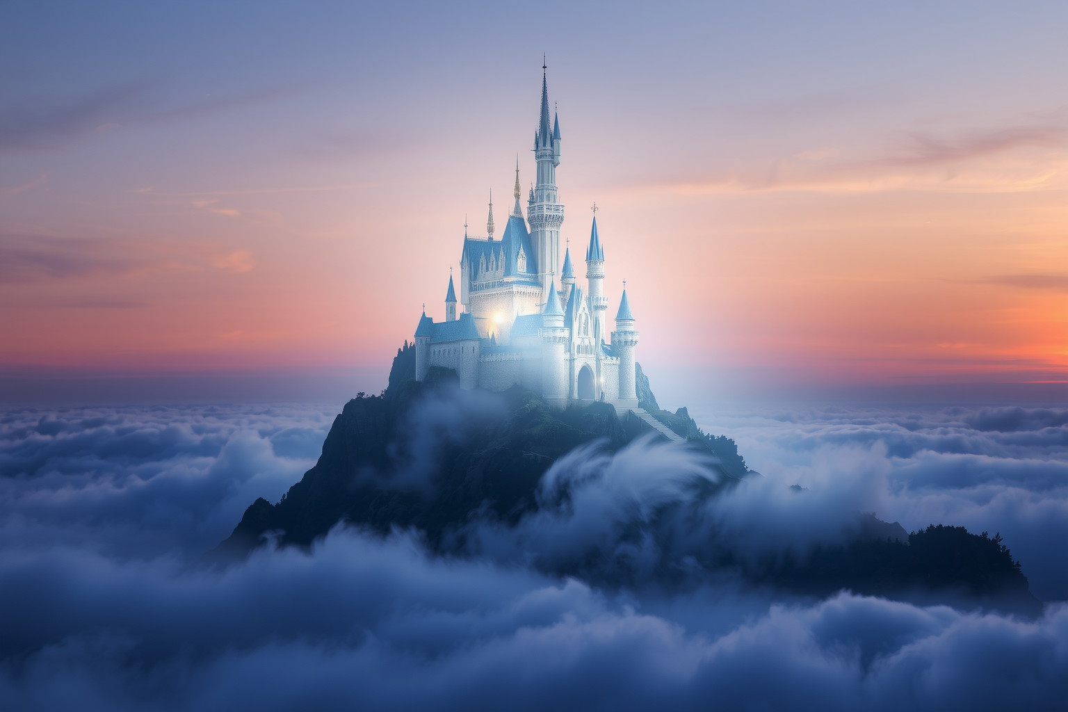 Sognare castello sulla collina simboleggia potere e controllo.