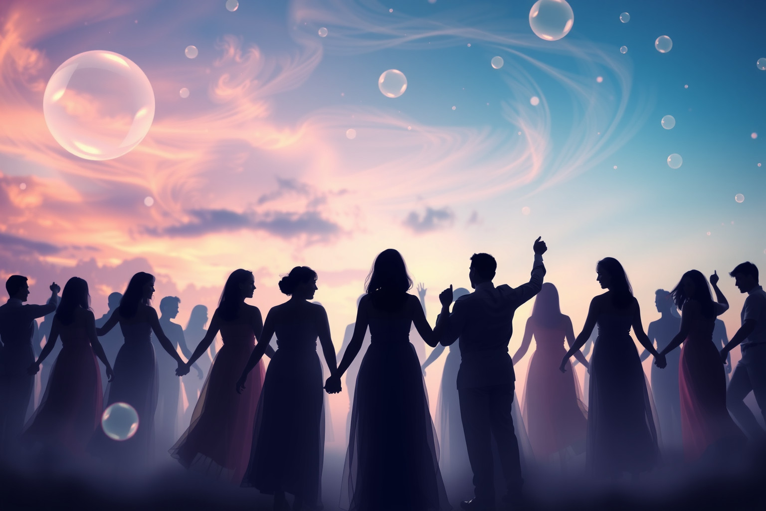 Sognare una danza in cerchio simboleggia unione e armonia sociale.