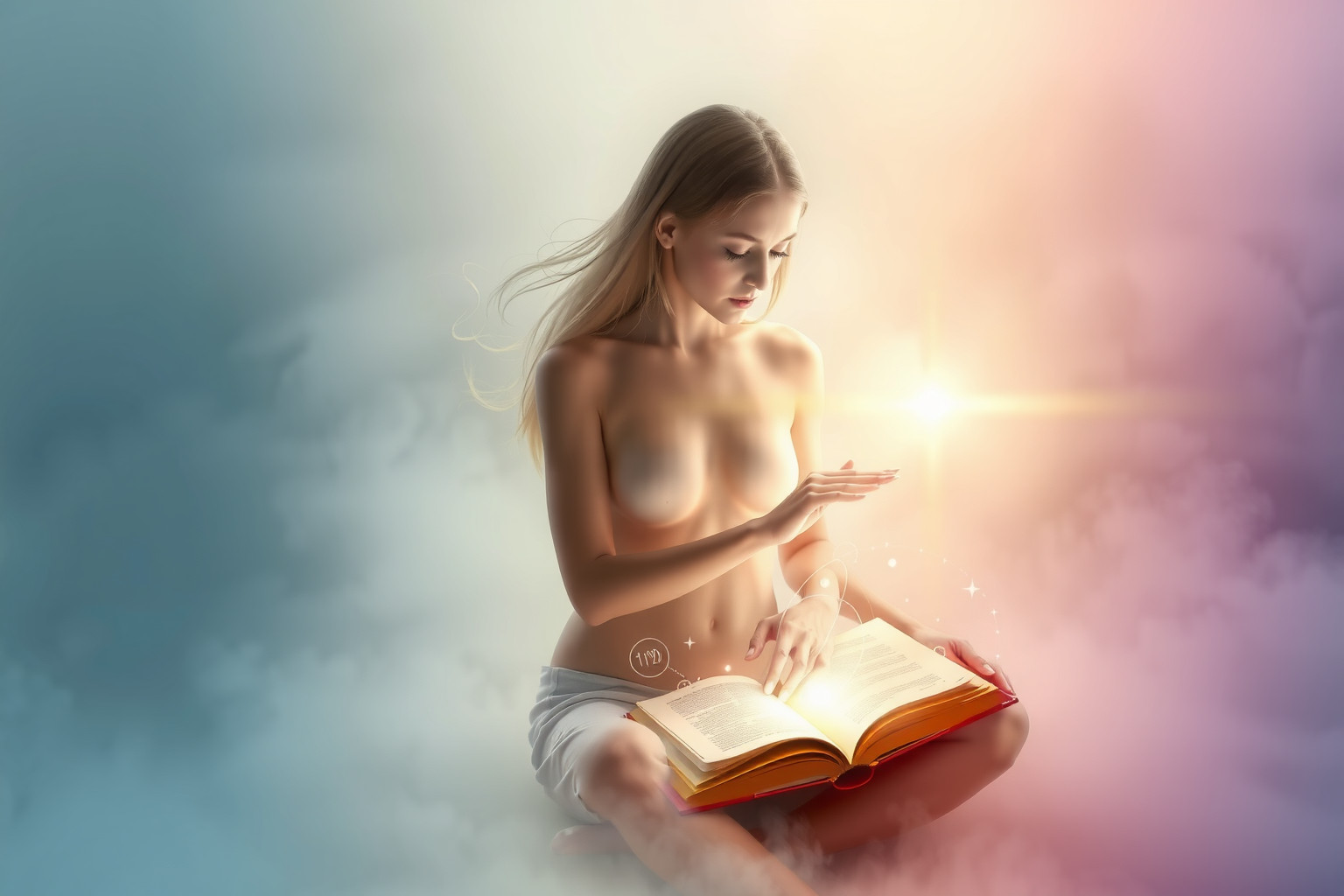 Sognare una donna che legge simboleggia crescita spirituale e consapevolezza.