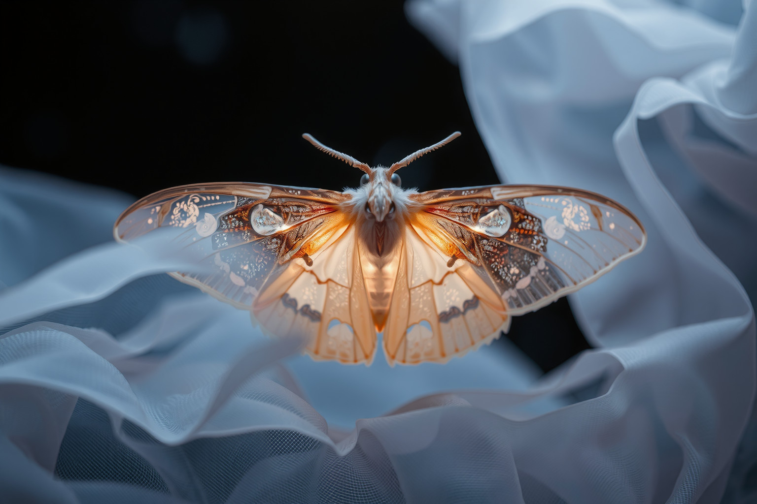 Sognare falene che mangiano vestiti simboleggia ansie nascoste.