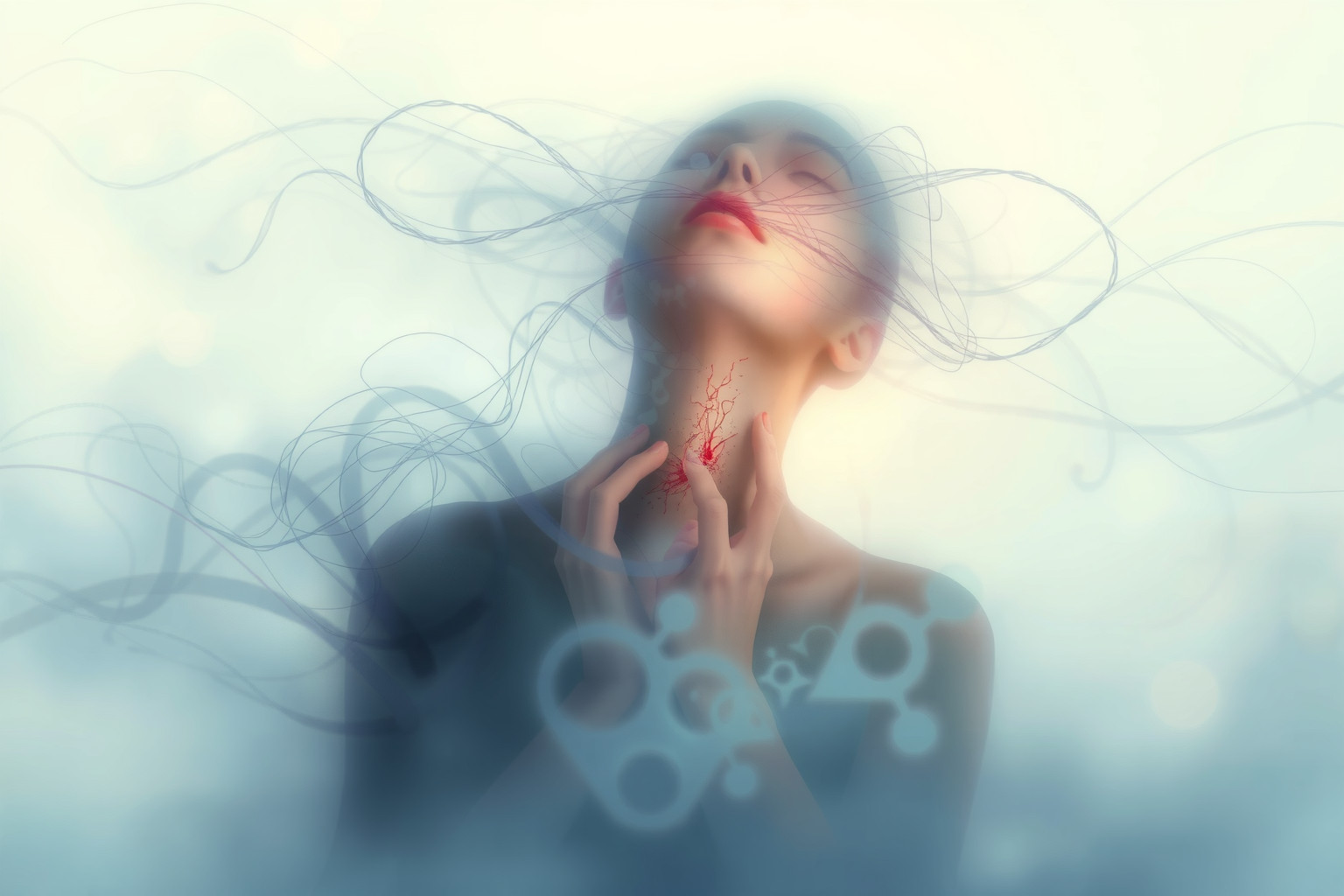 Sognare ferite al collo simboleggia blocchi nella comunicazione personale.