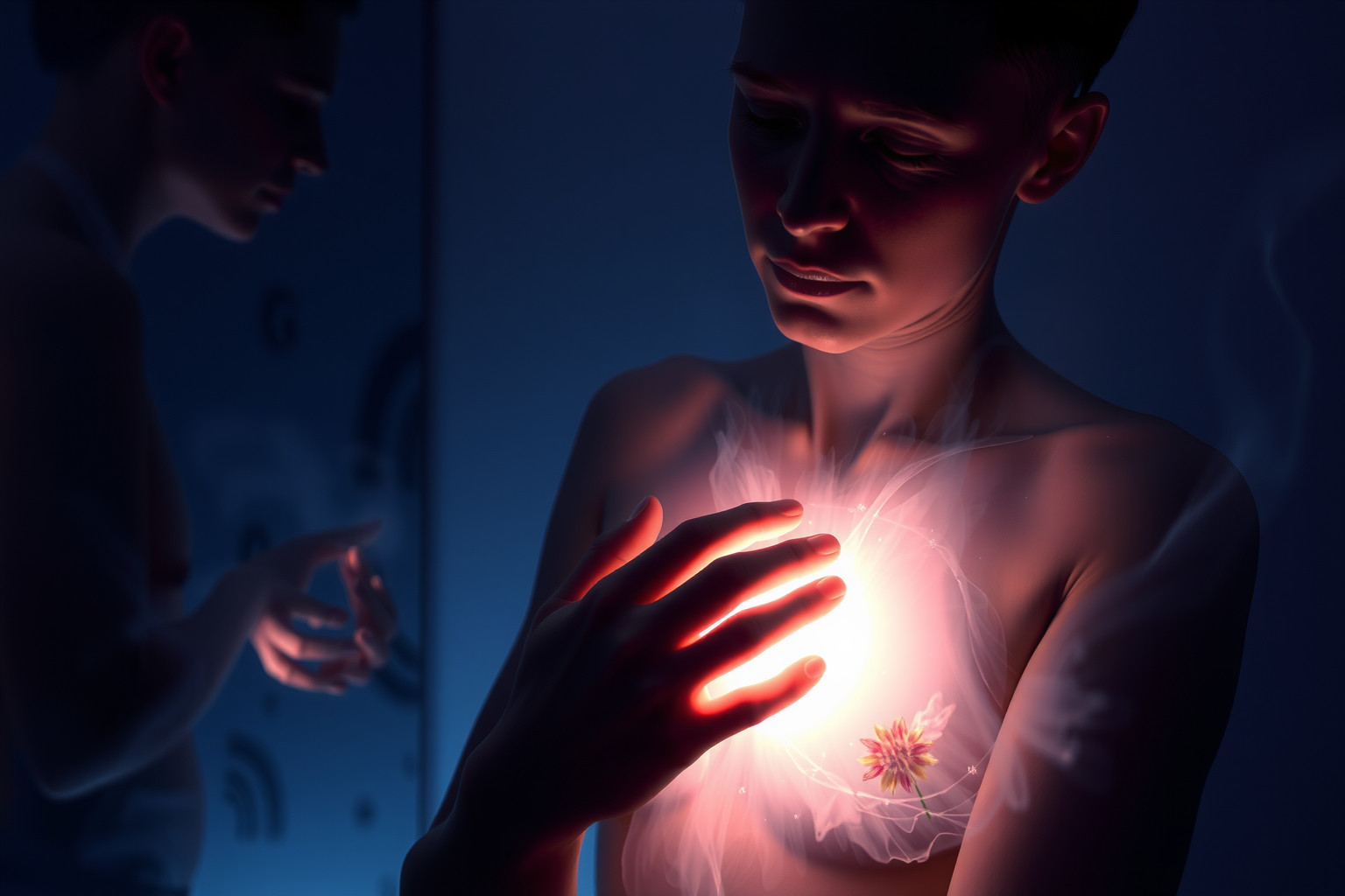 Sognare ferite auto-inflitte riflette conflitti interiori e insicurezze profonde.