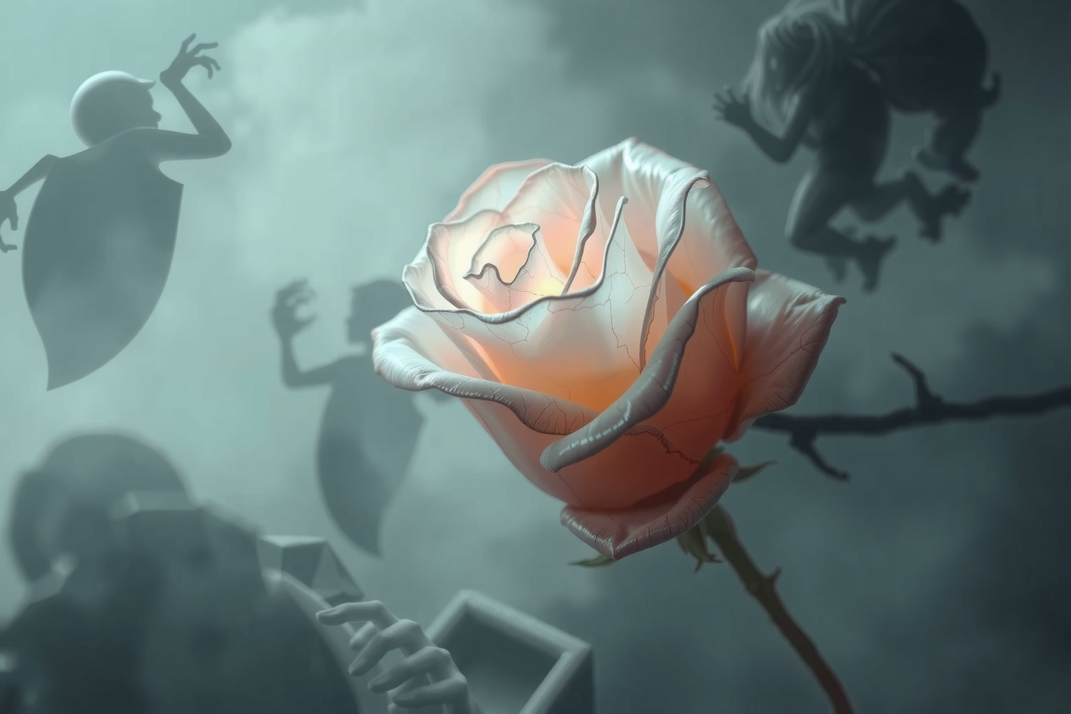 Sognare gemma di rosa artificiale simboleggia inganno e falsità nascosta.