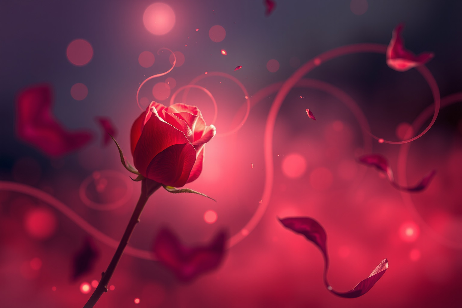 Sognare gemma di rosa rossa simboleggia amore e desiderio ardente.