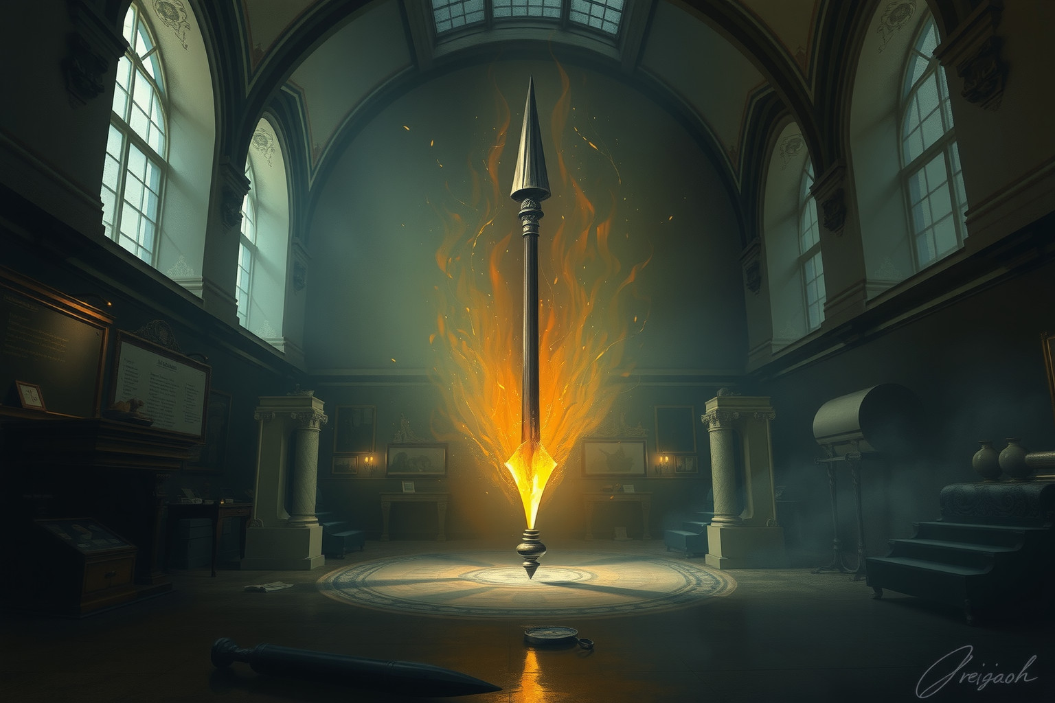 Sognare una Lancia in museo evoca memoria e saggezza antica.