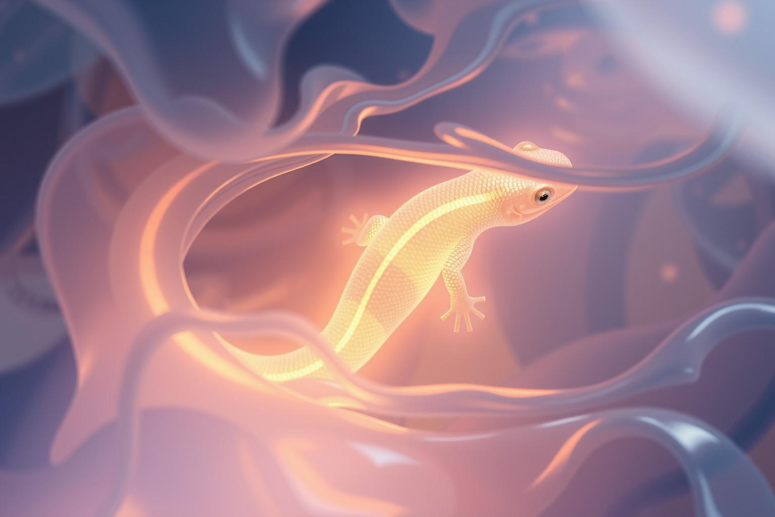 Sognare una salamandra che nuota simboleggia adattabilità emotiva profonda.