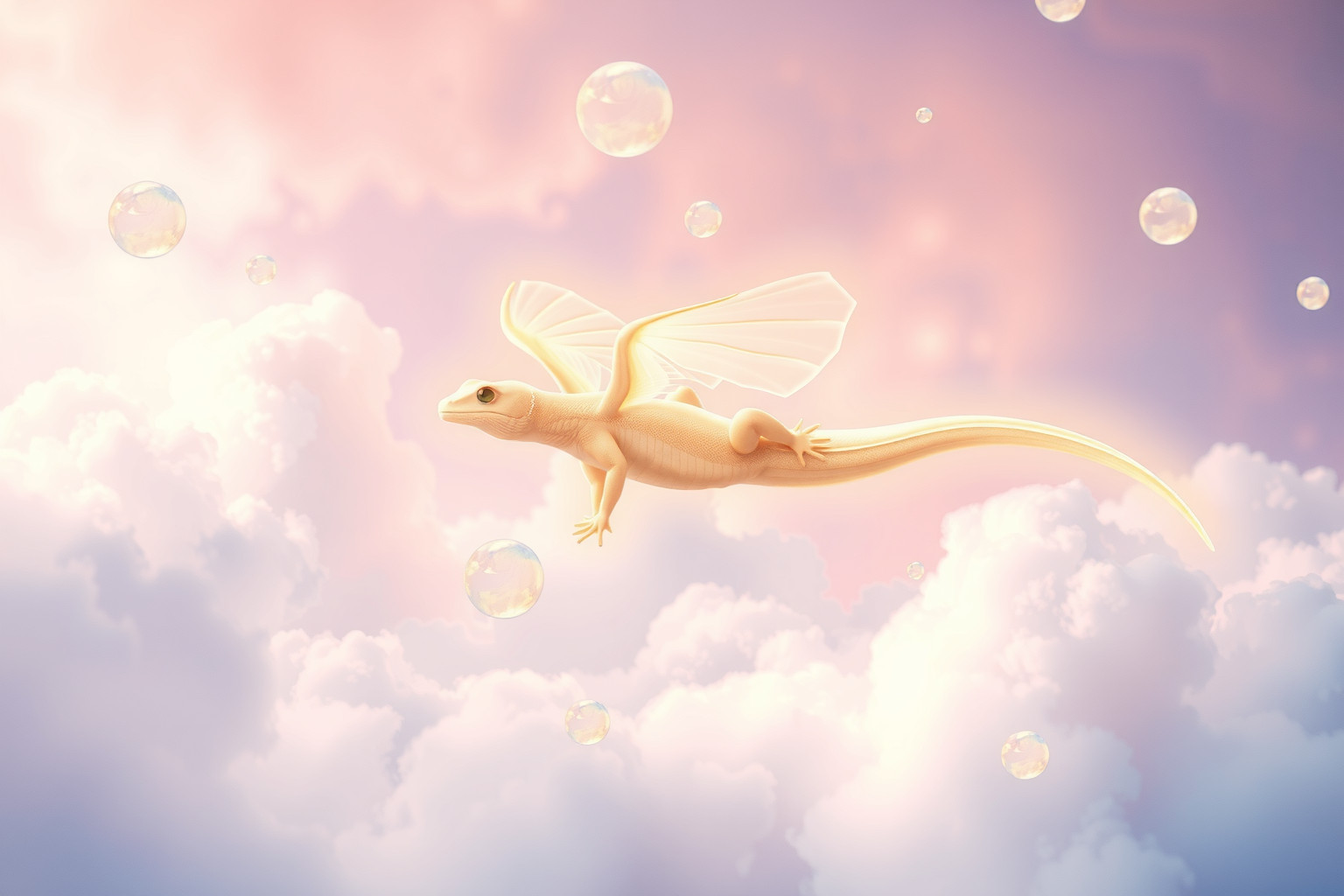 Sognare salamandre volanti simboleggia aspirazioni alte e libertà interiore.