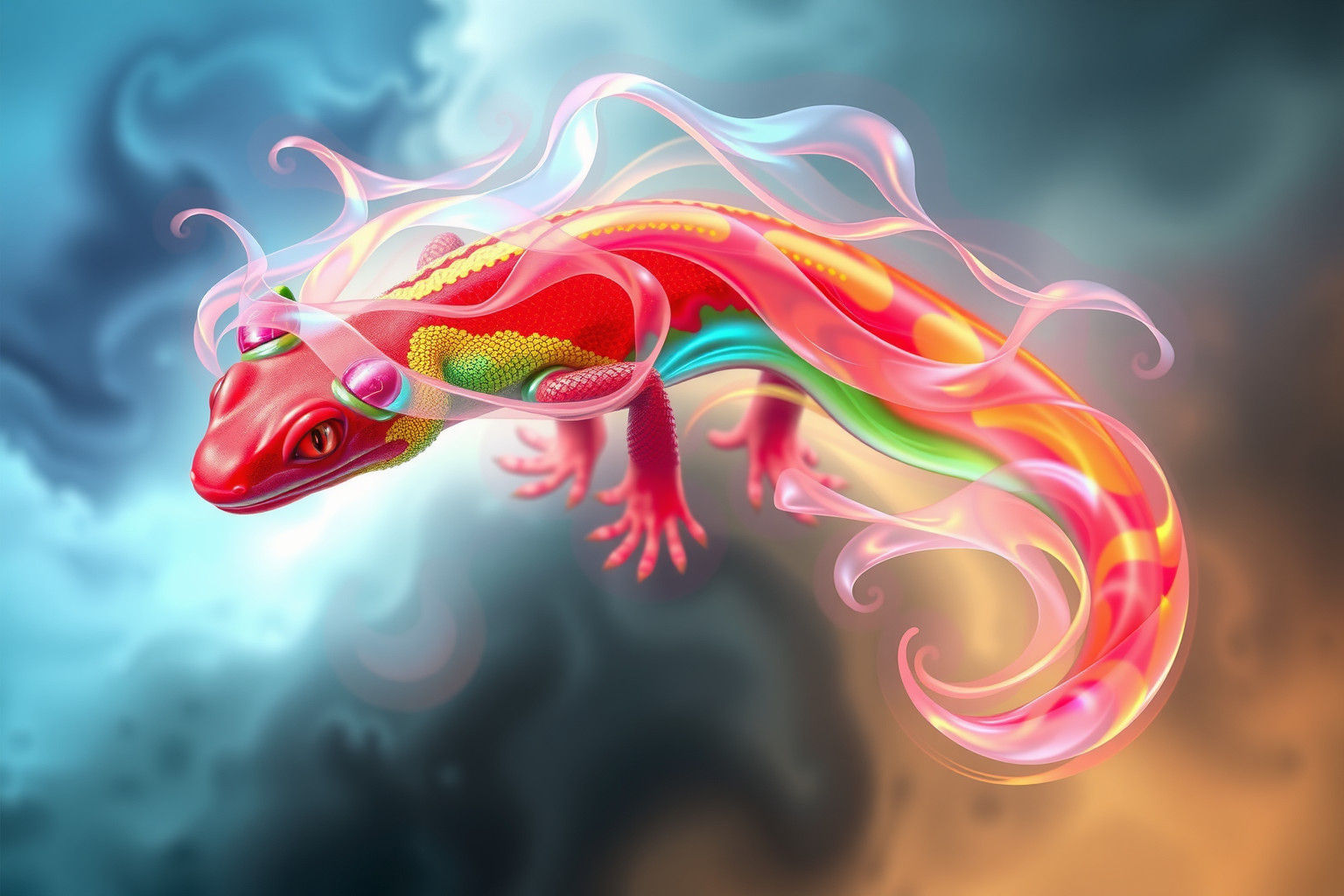 Sognare salamandre colorate riflette trasformazioni emotive profonde e uniche.