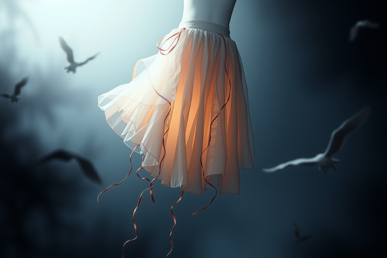 Sognare una sottogonna sporca rivela colpe e insicurezze profonde.