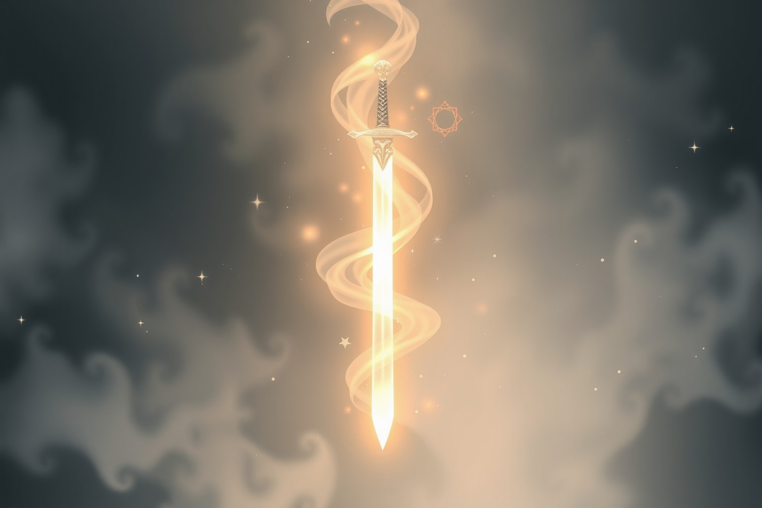 Sognare una spada incantata simboleggia poteri psichici nascosti.