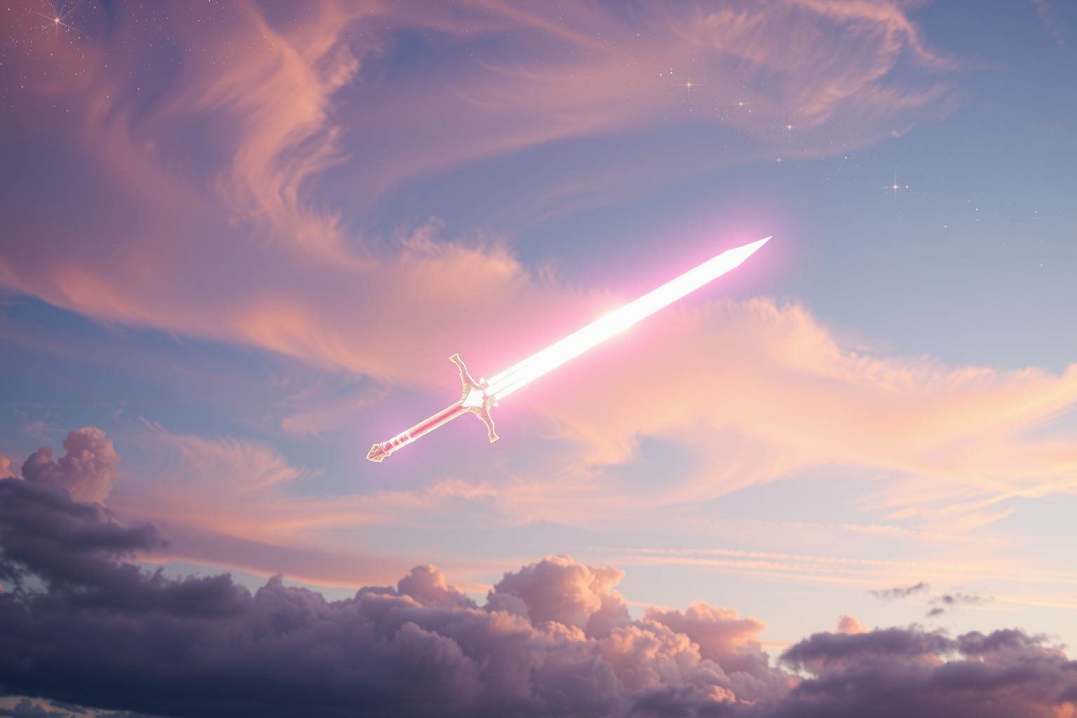 Sognare una spada volante simboleggia il desiderio di libertà immensa.