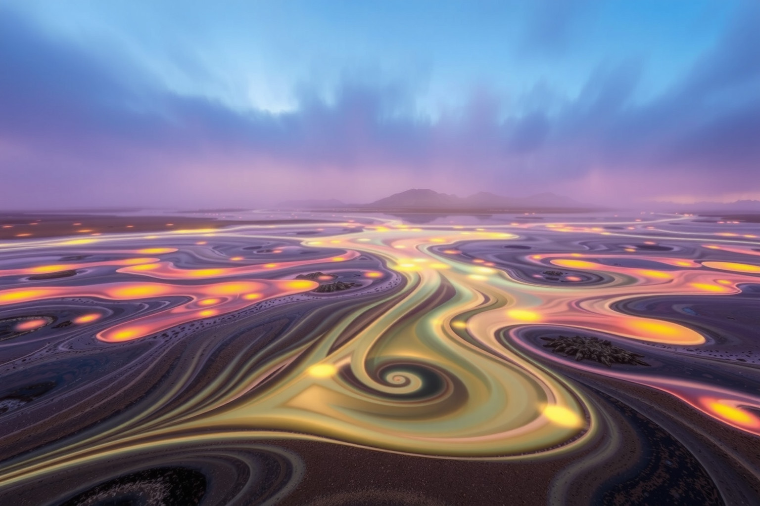 Sognare terre alluvionali simboleggia trasformazioni emotive profonde e rinascita.