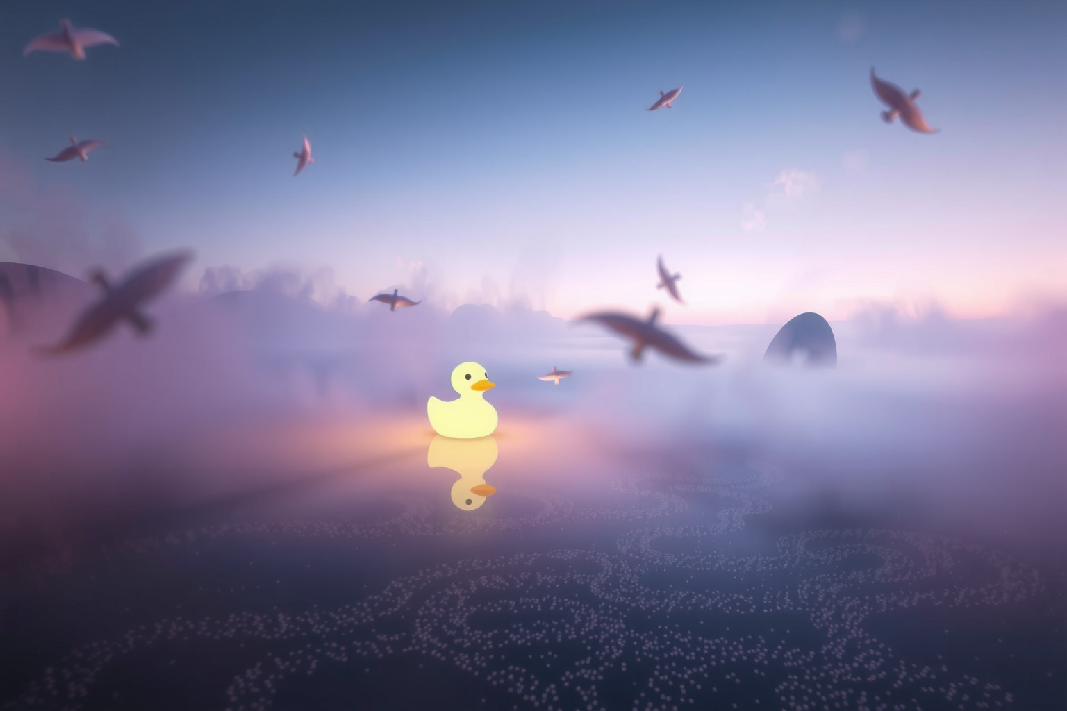 Sognare un’anatra di gomma simboleggia spensieratezza e giochi infantili.