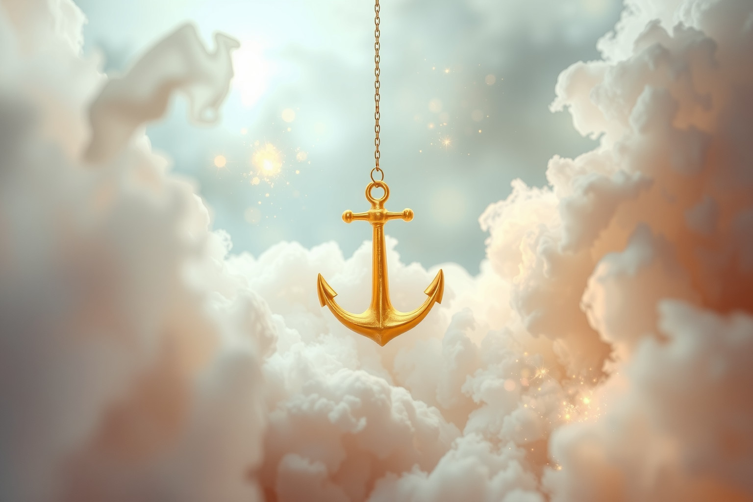 Sognare un'ancora dorata simboleggia stabilità e successo duraturo.