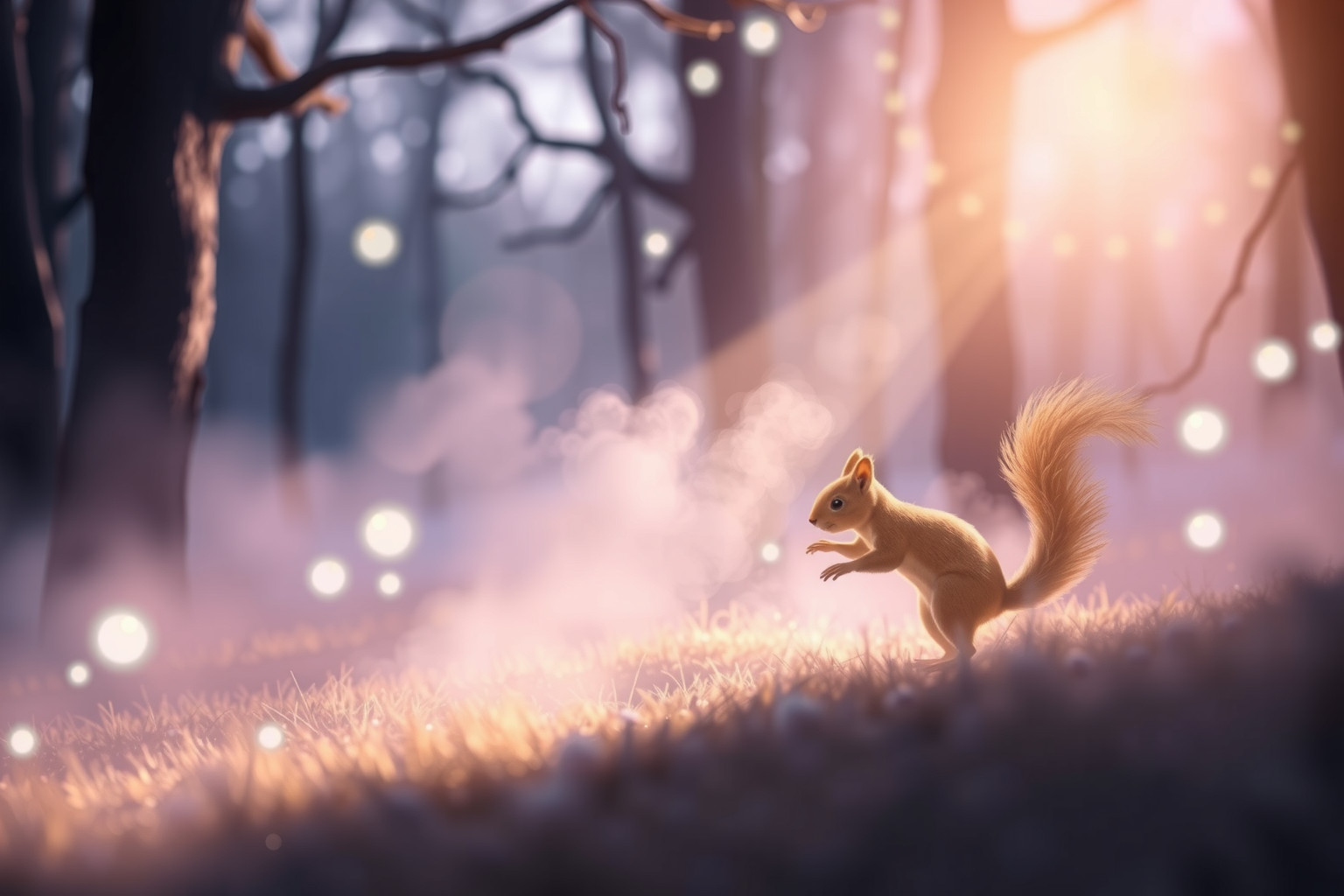 Sognare scoiattoli che giocano simboleggia gioia e spensieratezza.