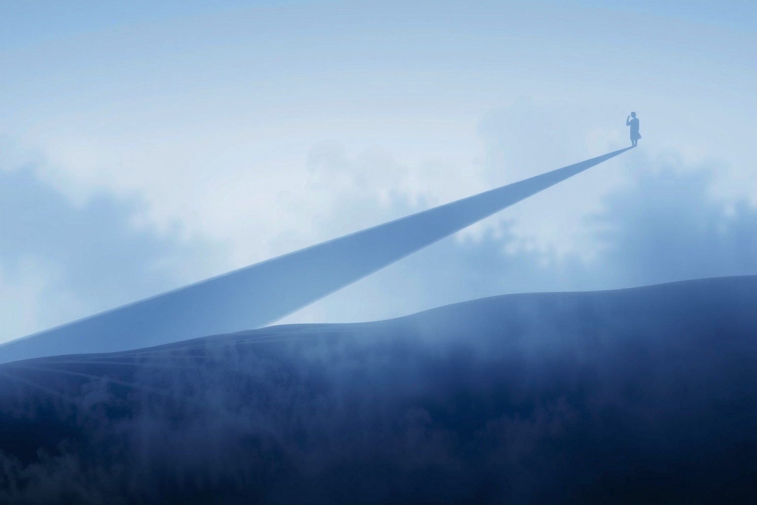 Sognare un'ombra lunga riflette timori e desideri inespressi futuri.