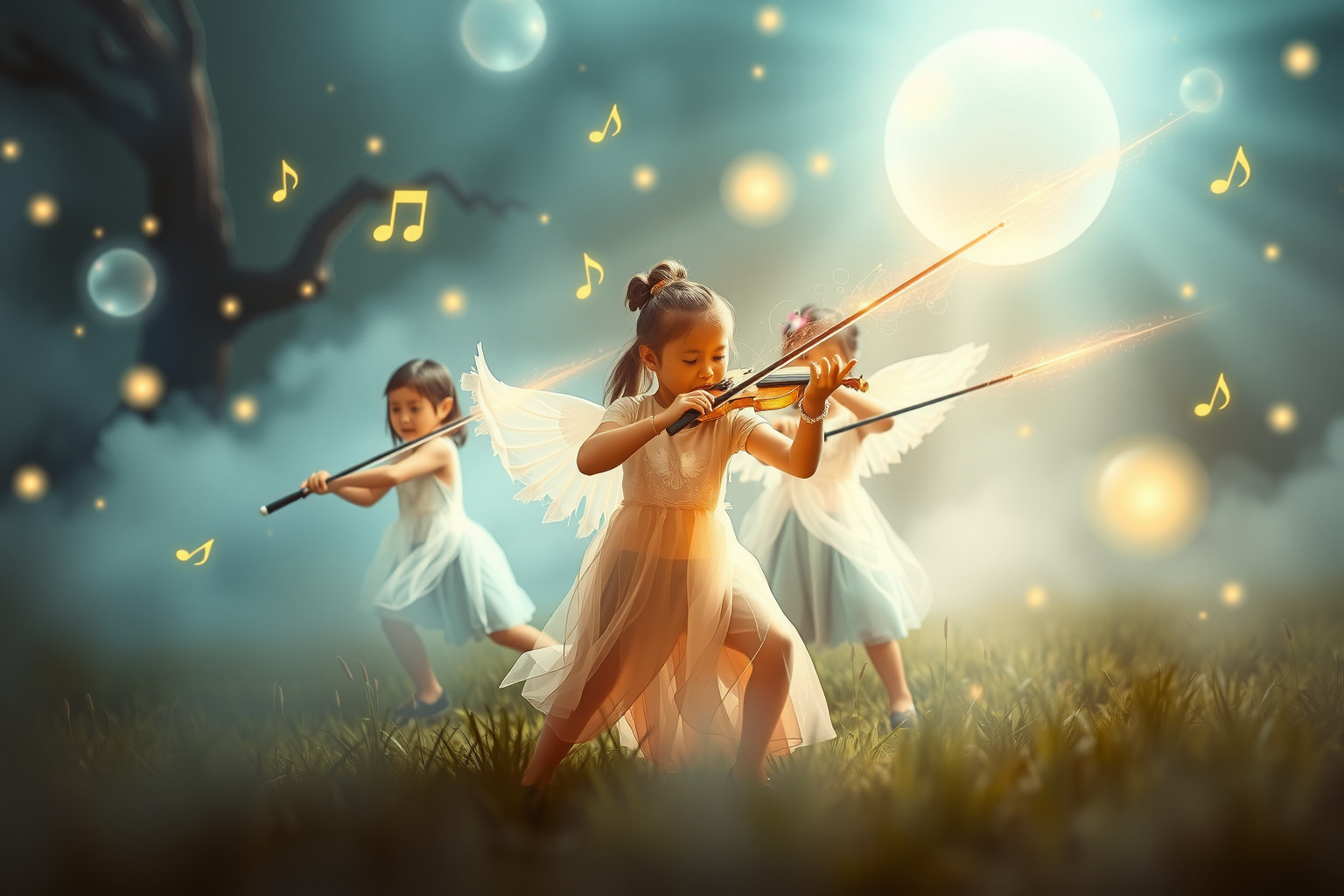 Sognare bambini che suonano musica marziale simboleggia energia e disciplina.