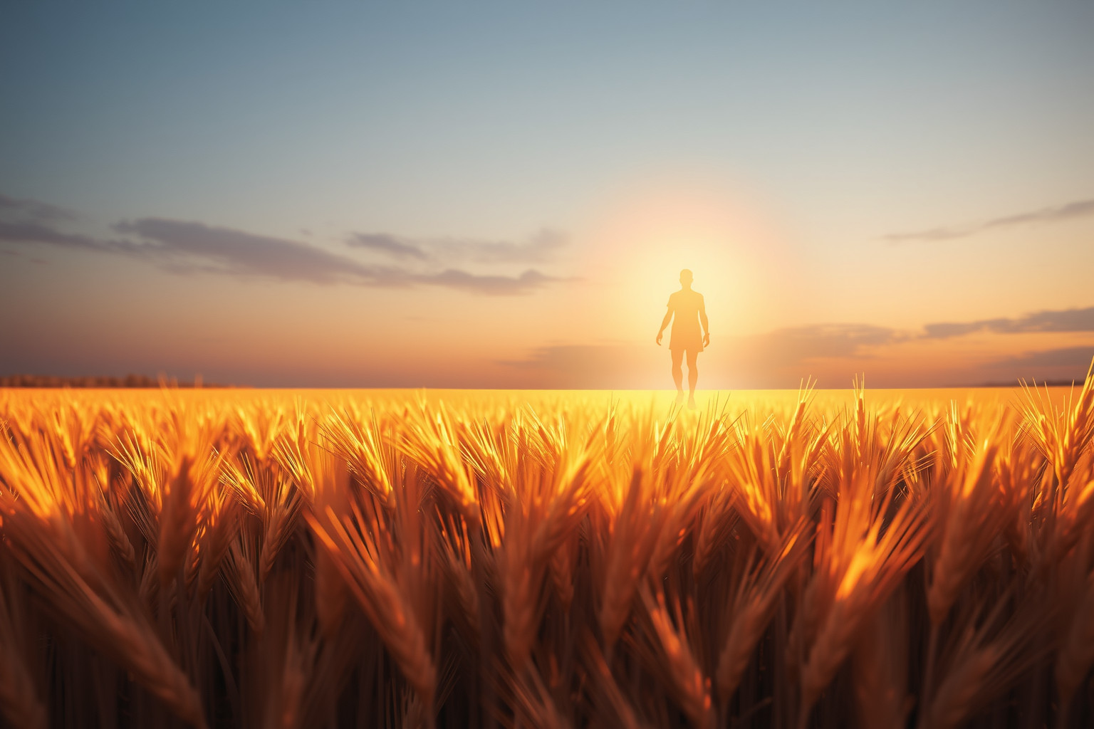 Un campo d'orzo rigoglioso simboleggia crescita personale e successo duraturo.