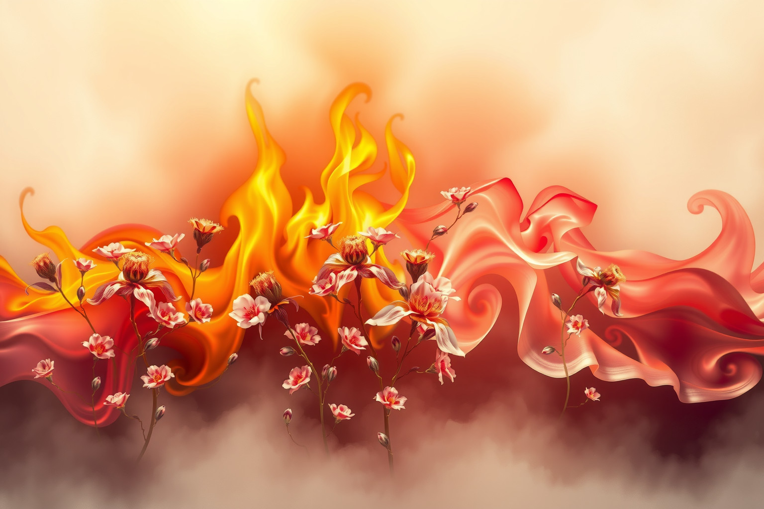 Il fuoco simboleggia rinascita e profonda trasformazione interiore.