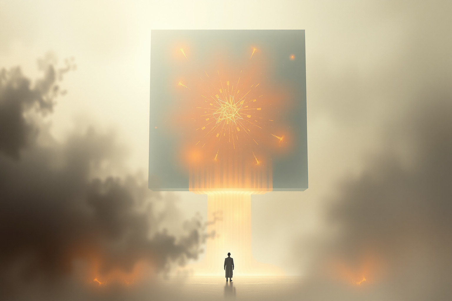 Sognare un quadrato gigante simboleggia sfide e responsabilità immense.