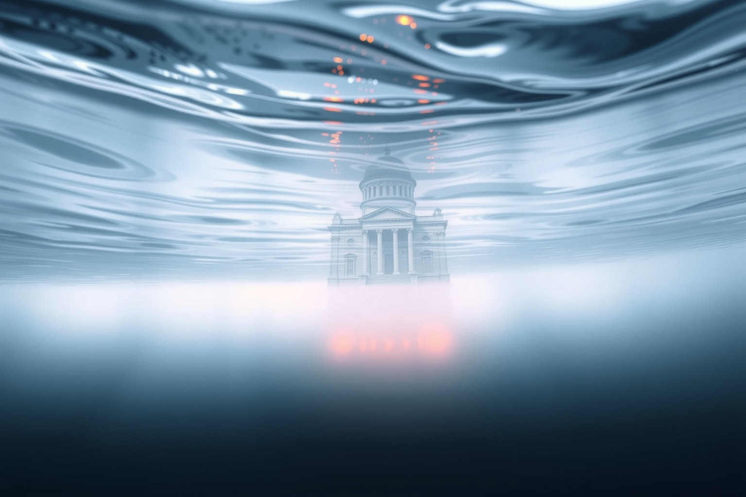 Sognare una basilica sommersa simboleggia emozioni profonde nascoste.