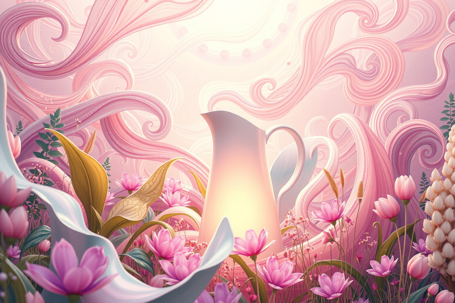 Vedere una brocca in un campo simboleggia fertilità e crescita prospera.