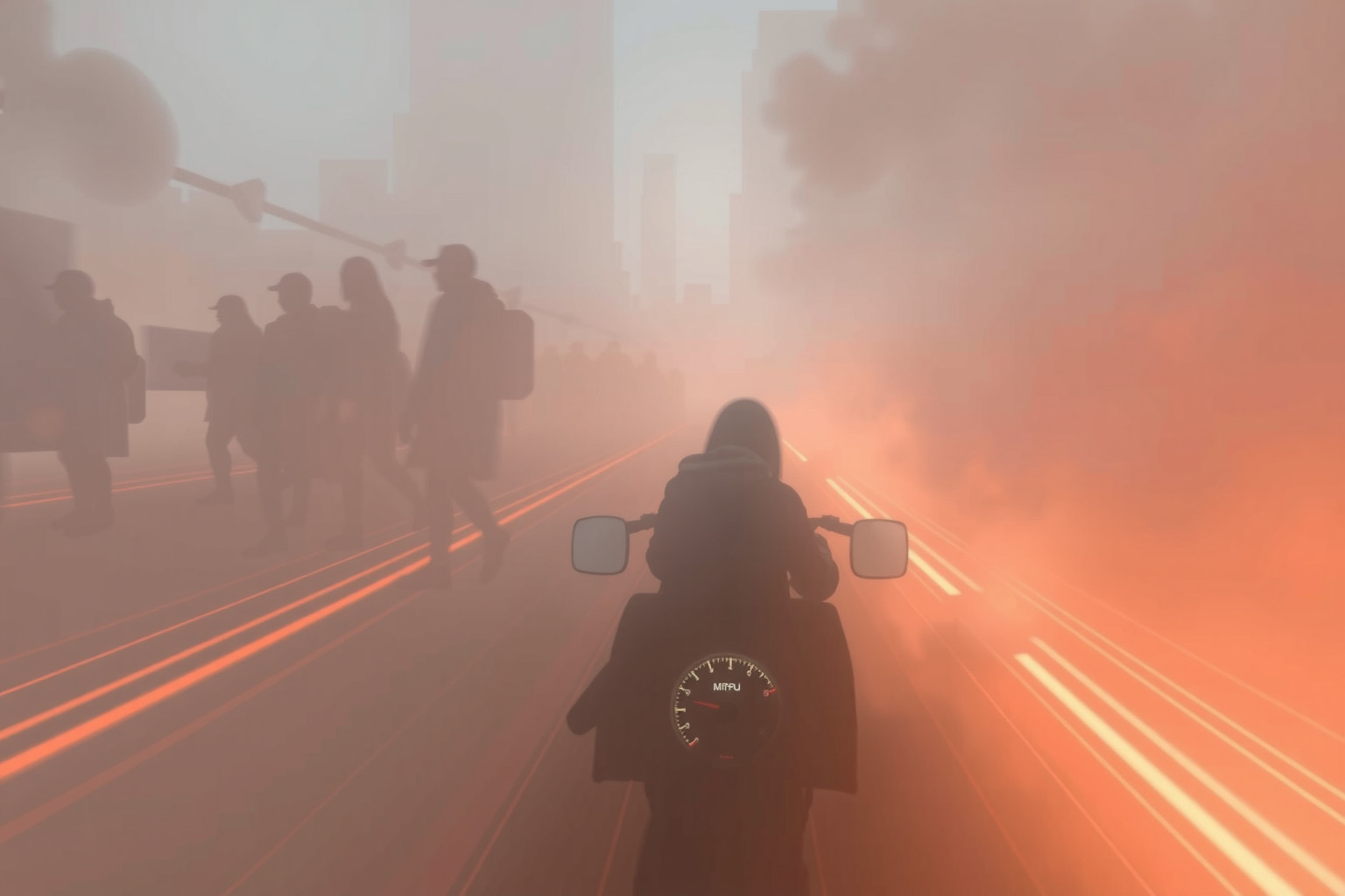 Accelerare in zona pedonale simboleggia impulsività e distrazione pericolosa.