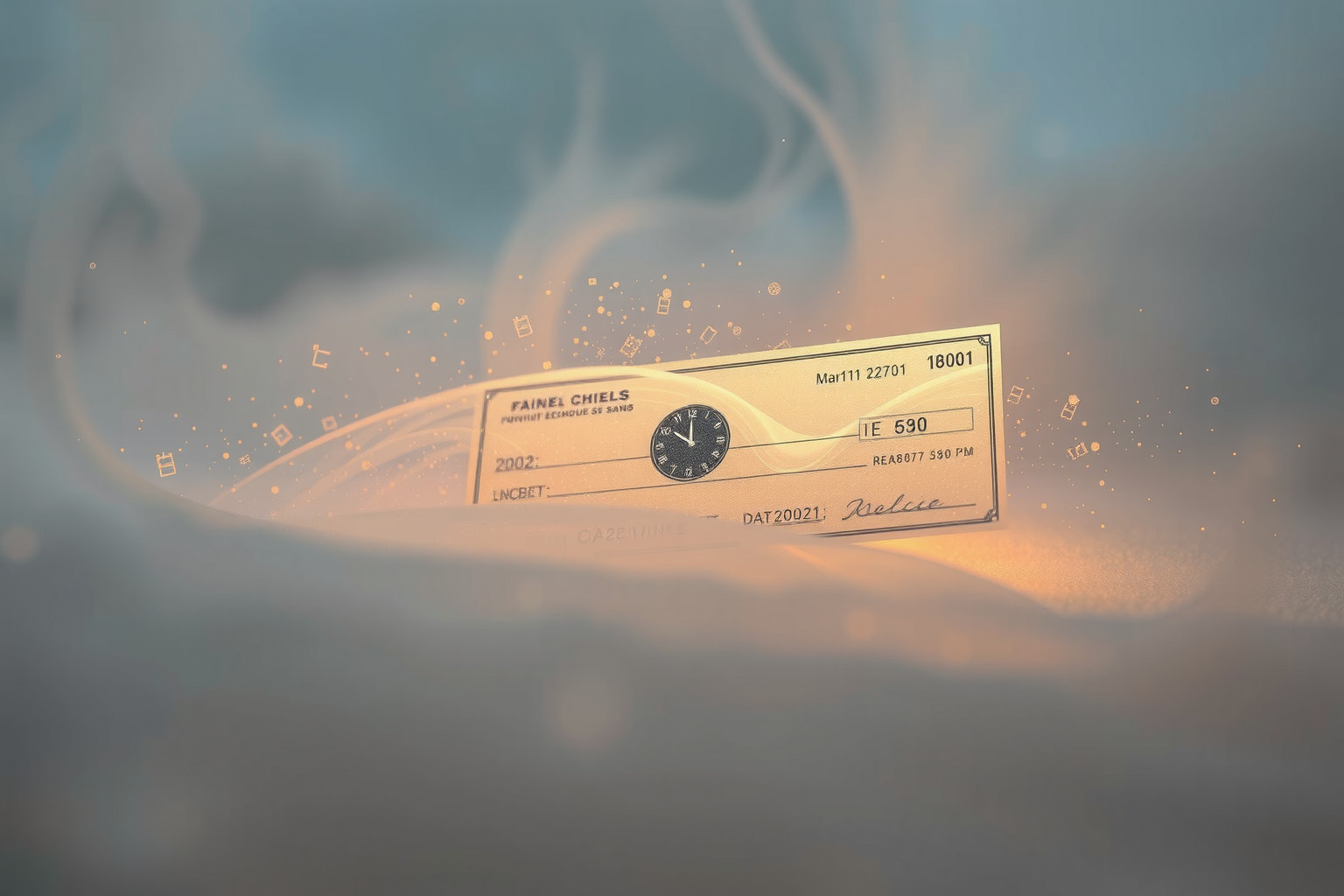 Gli assegni datati simboleggiano opportunità imminenti da cogliere.