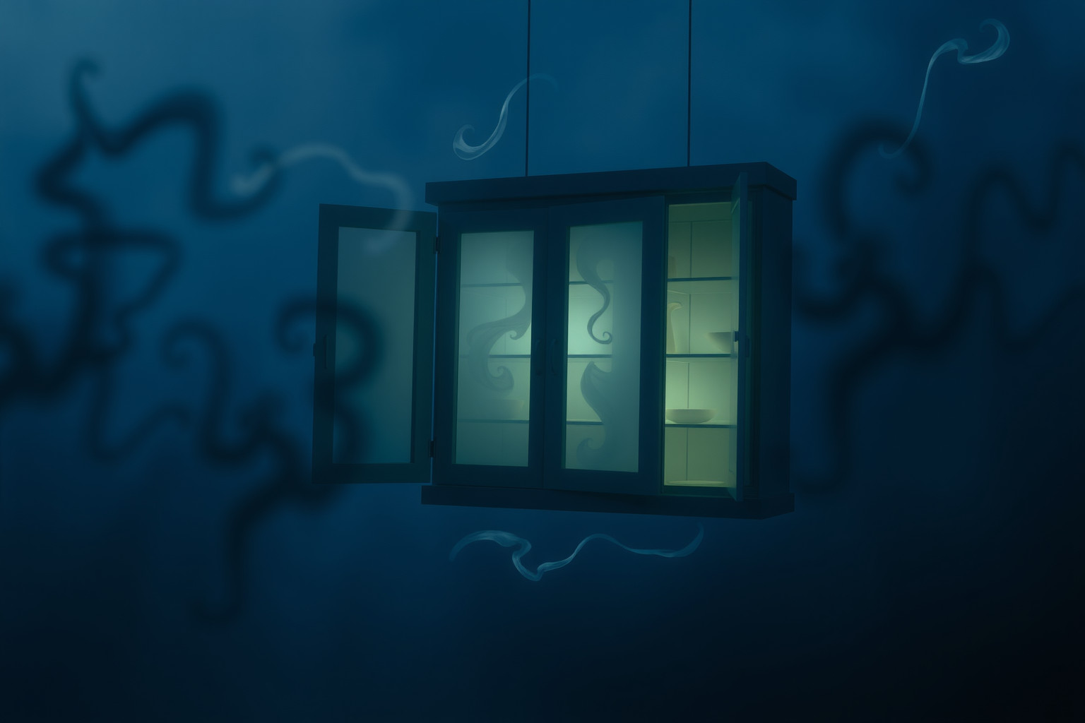 Avere paura del pensile riflette insicurezza su segreti nascosti.