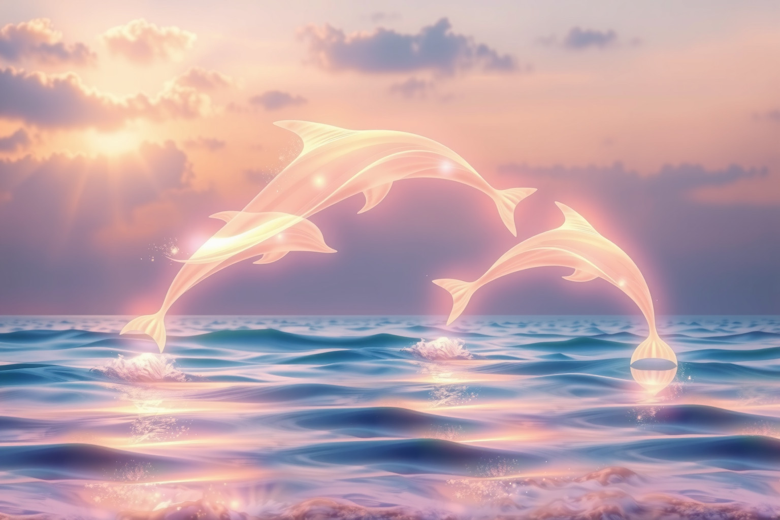 Avvistare delfini simboleggia gioia e guida spirituale profonda.