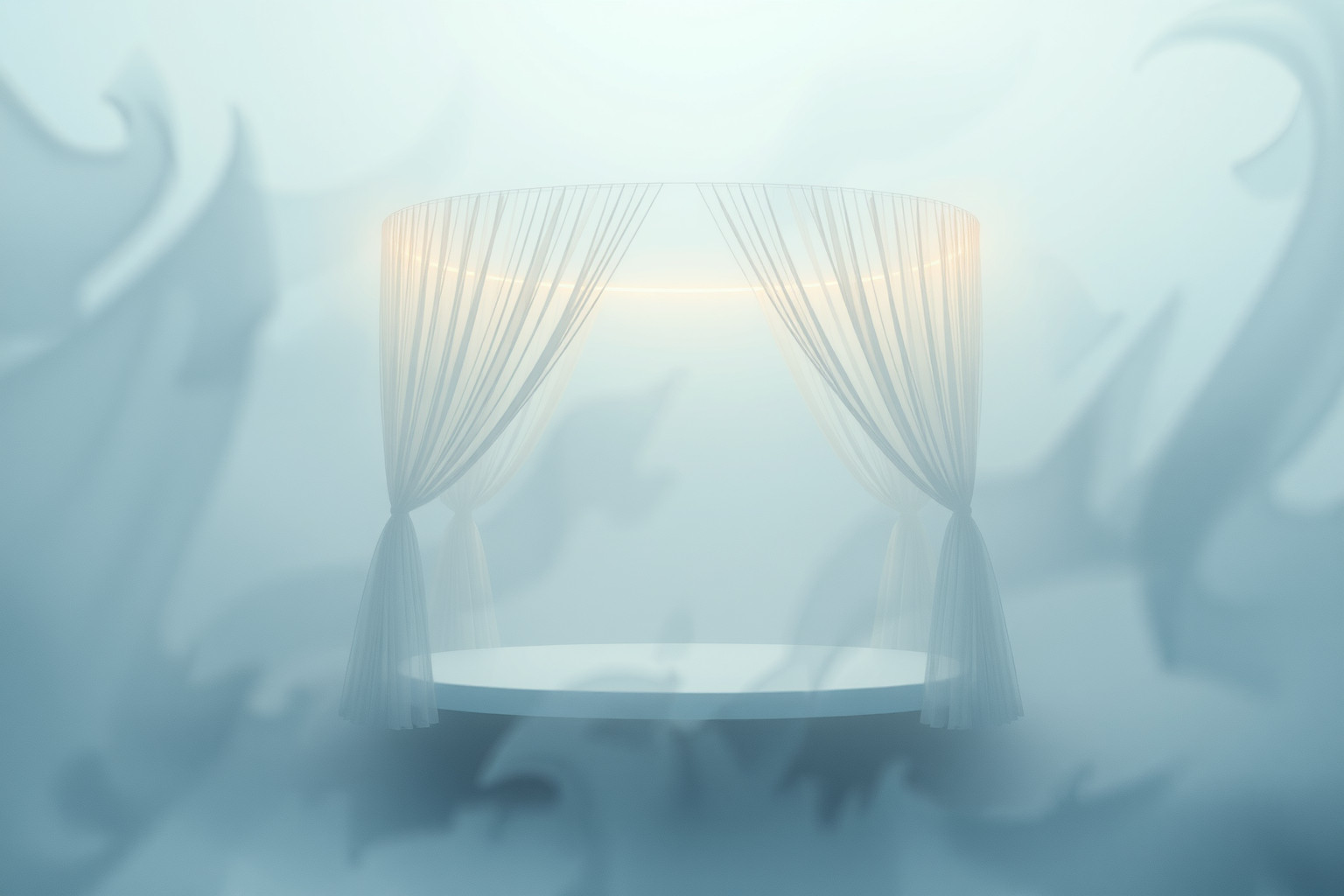 Sognare un baldacchino senza letto riflette tensioni interiori e insonnia.