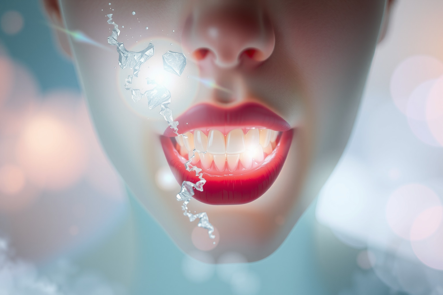 I buchi nei denti simboleggiano insicurezza e difficoltà comunicative.