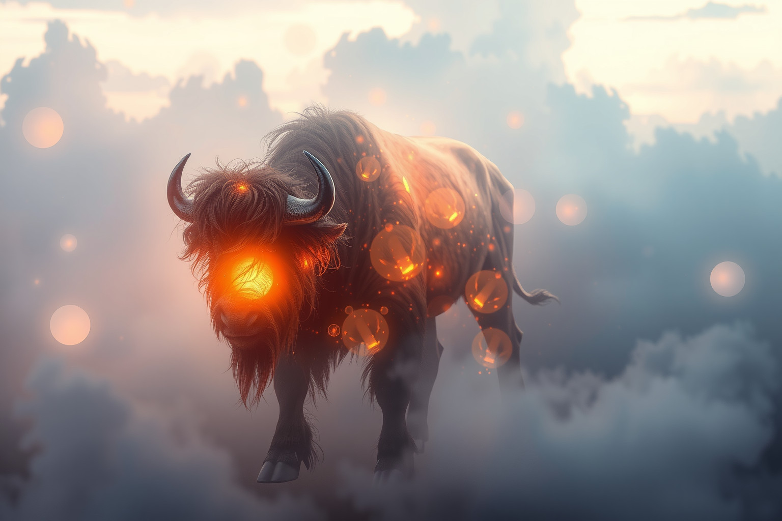 Sognare un bufalo ferito simboleggia vulnerabilità e sfide interiori.