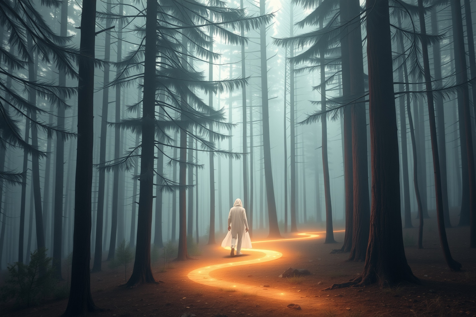 Camminare tra i pecci larici risveglia l’anima e la mente.