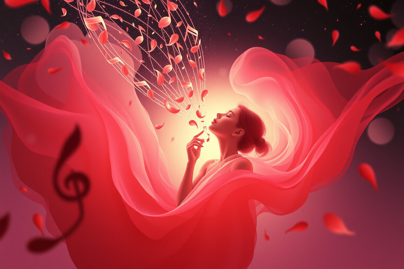 Cantare canzoni d’amore esprime desideri profondi e connessioni emotive.