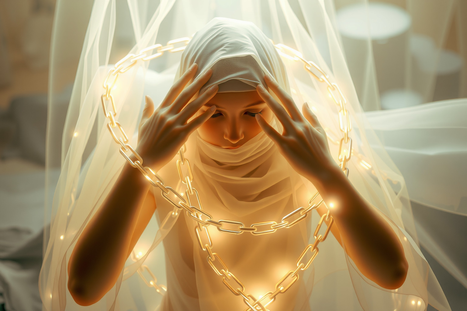 Le catene nei sogni simboleggiano sicurezza, protezione e confini psicologici.