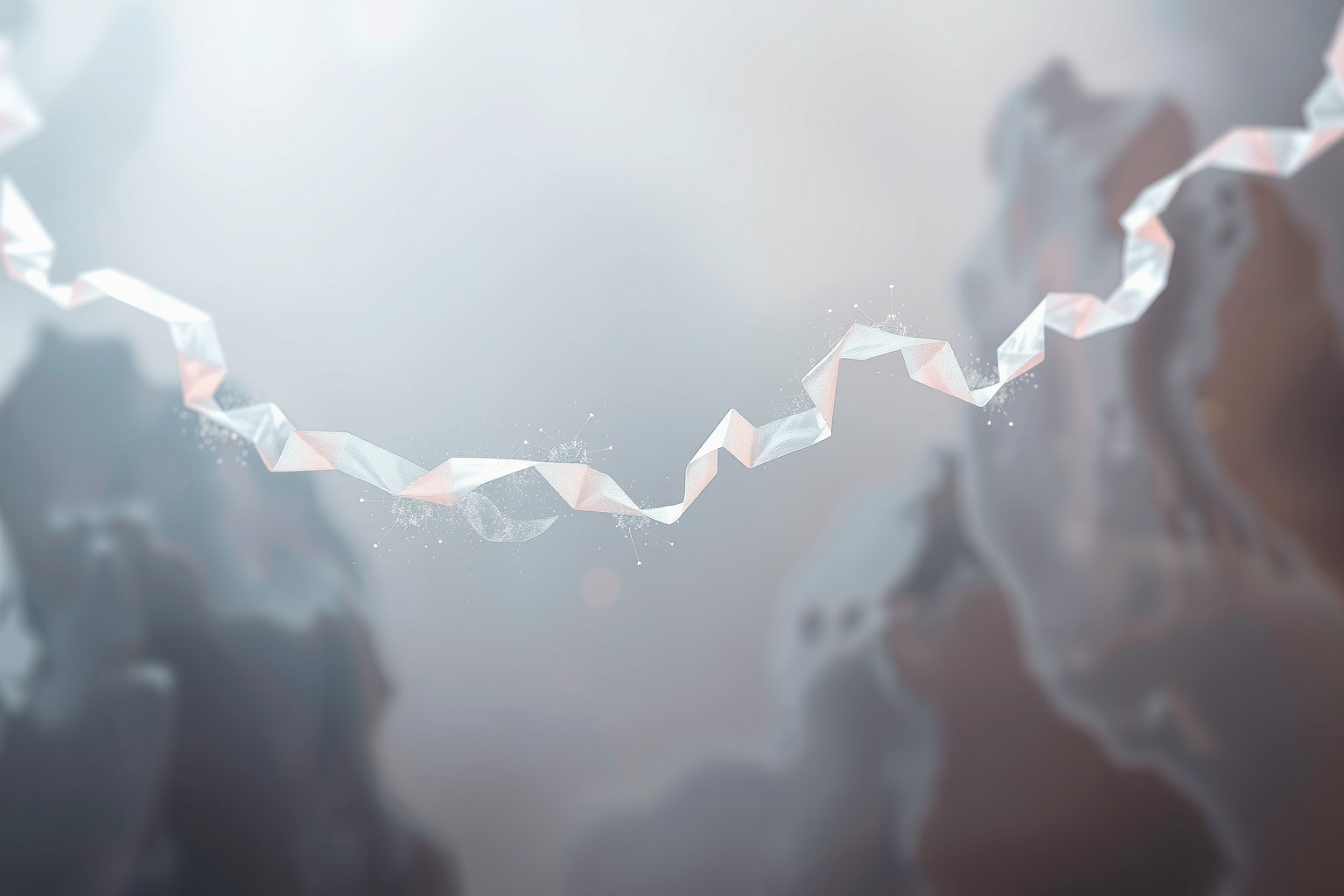 Le catene di carta simboleggiano legami fragili e illusioni ingannevoli.