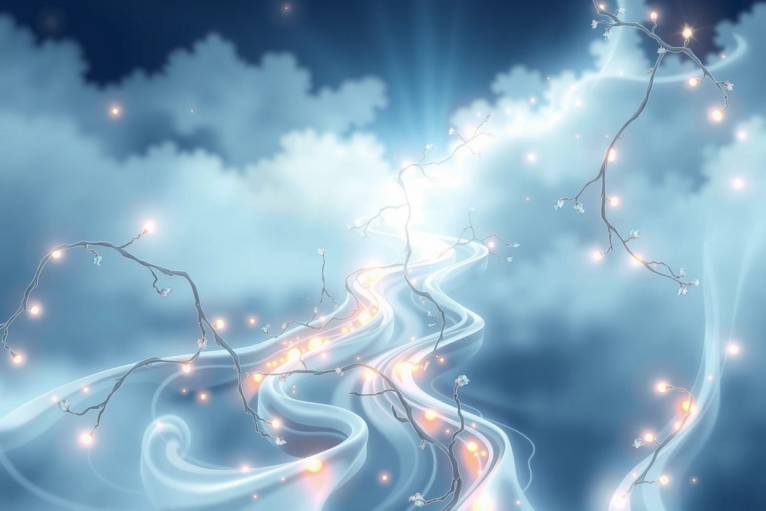 La conduttura d'acqua che sale simboleggia aspirazioni spirituali elevate.