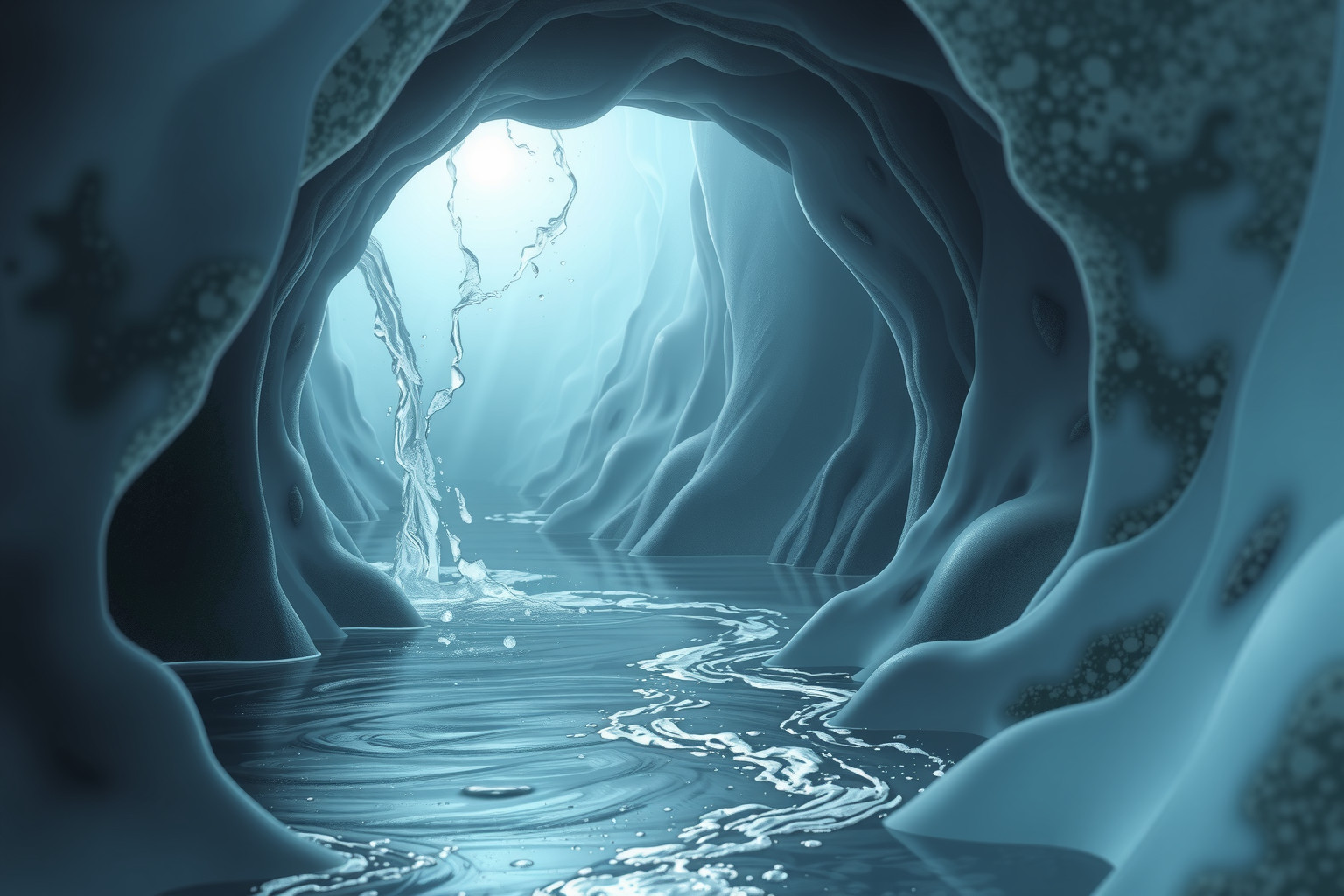 La conduttura interrata simboleggia emozioni profonde e ricordi sopiti.