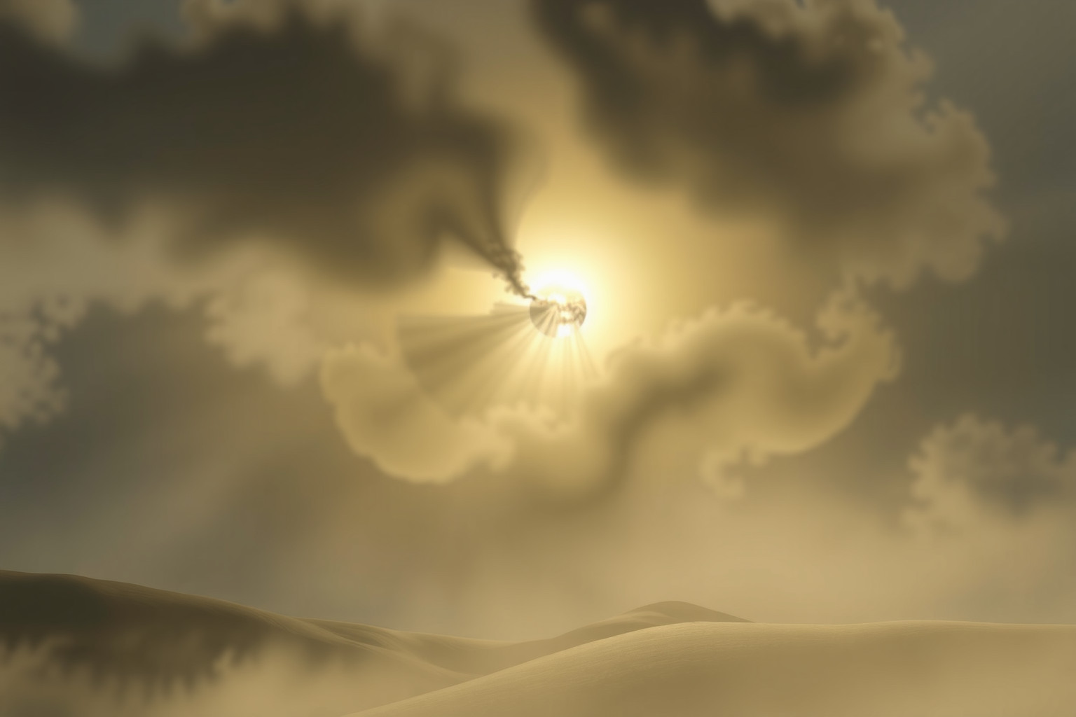 Sognare nuvole che coprono il sole simboleggia incertezza interiore.