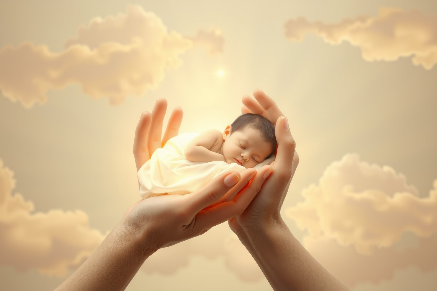 Coprire un bambino simboleggia protezione, amore e innocenza pura.