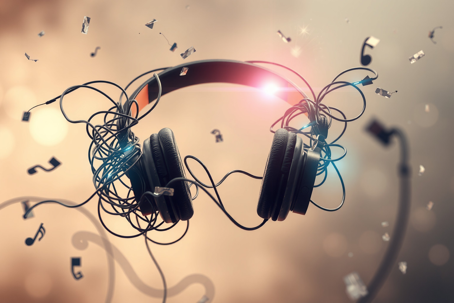 Le cuffie rumorose nei sogni riflettono confusione mentale quotidiana.