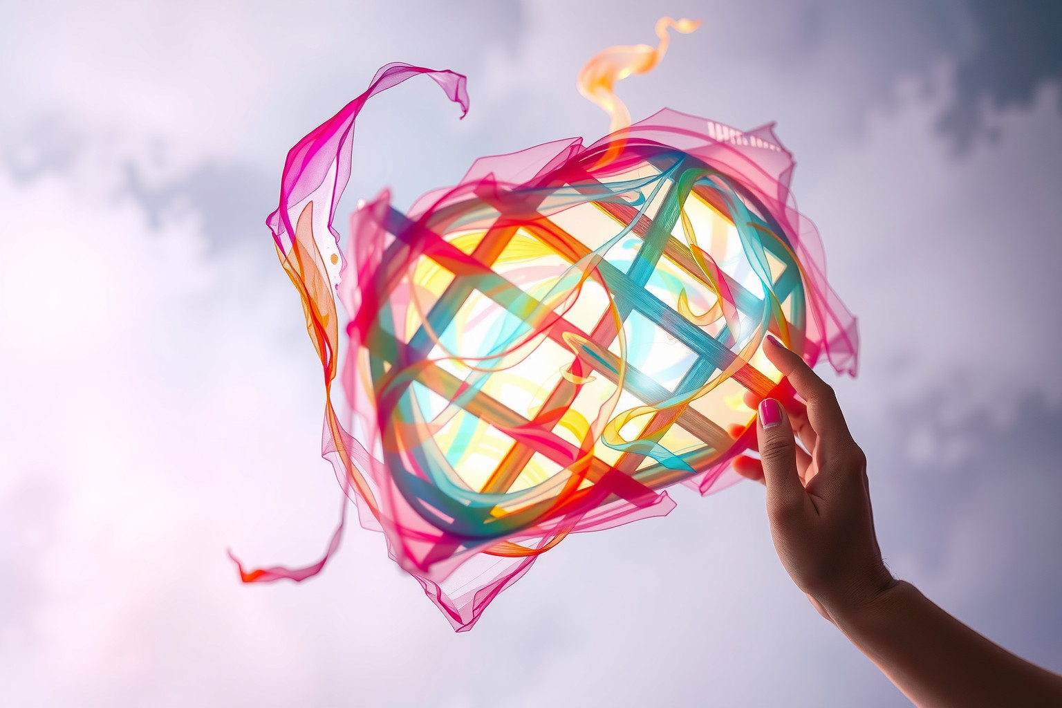 Dipingere un graticcio simboleggia l’espressione creativa interiore.