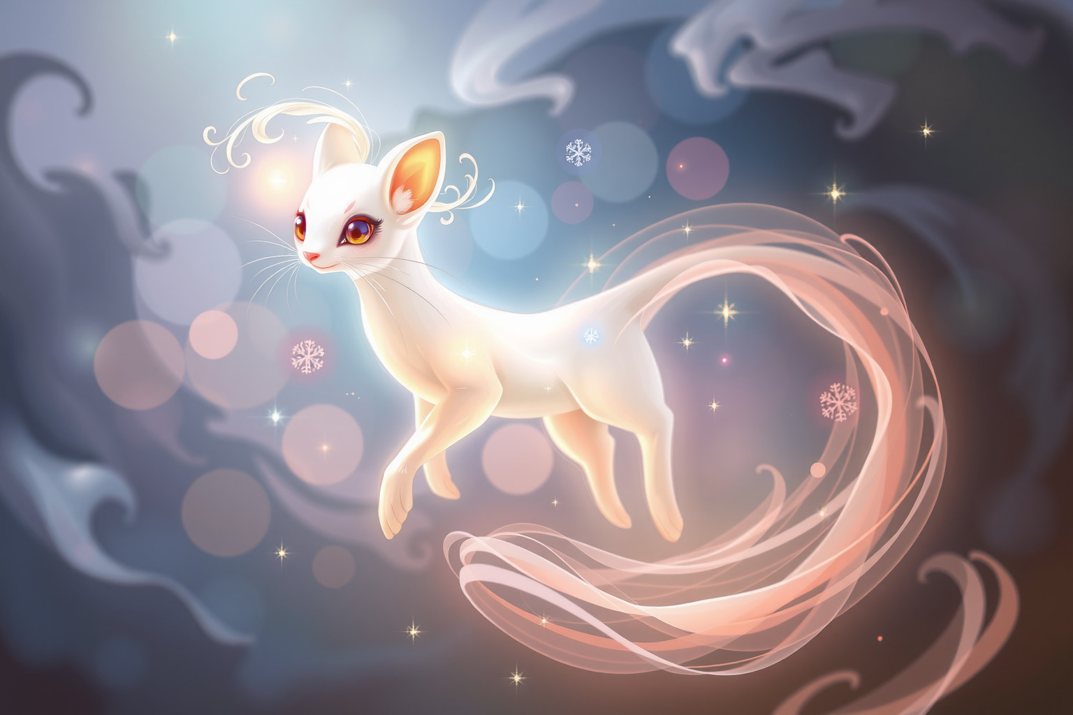 L’ermellino parlante simboleggia saggezza nascosta e guida interiore.