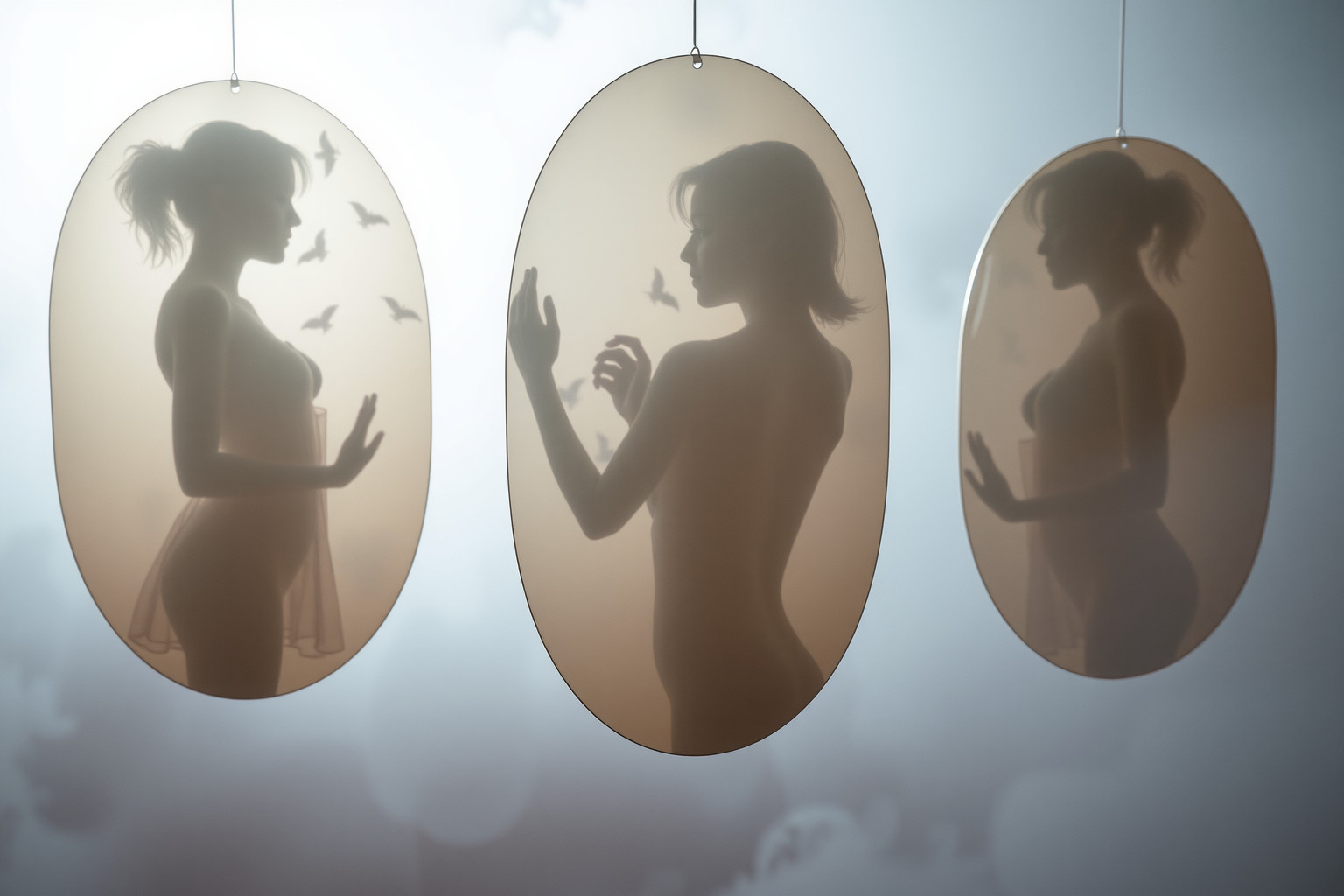 Cinque sogni riflessi rivelano emozioni nascoste e autoconsapevolezza.