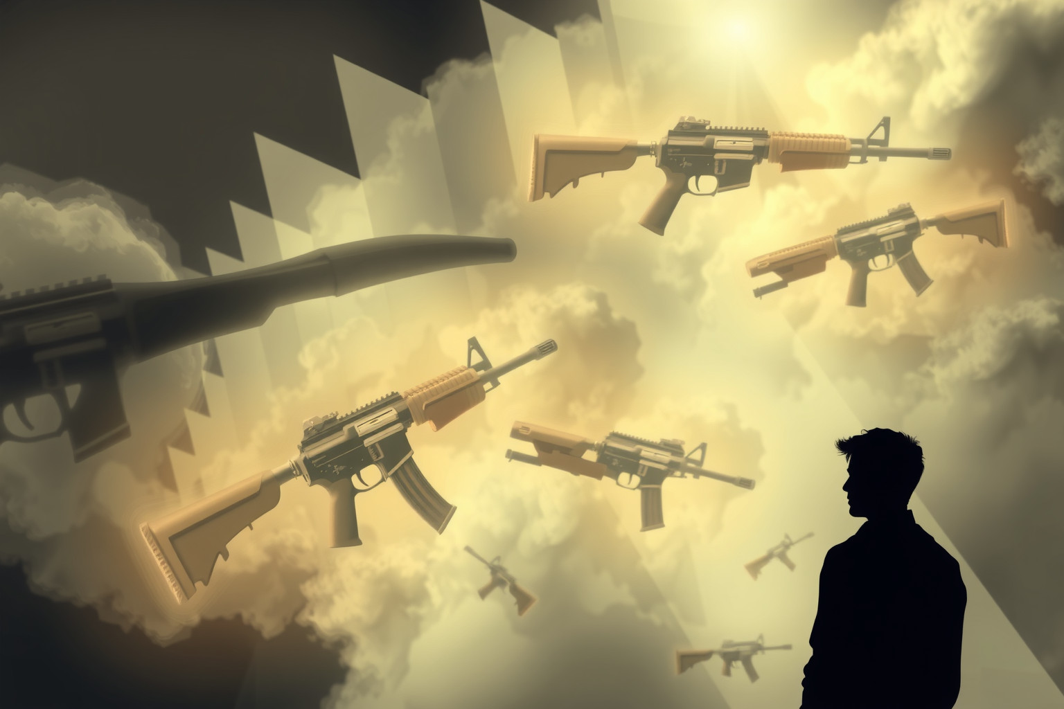 I sogni con armi da fuoco rivelano paure e potere nascosto.