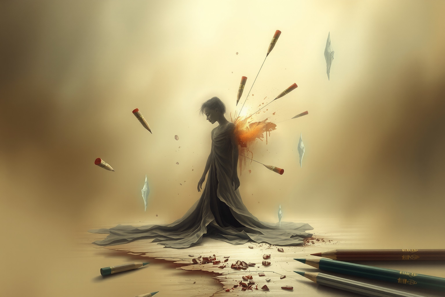 L'esilio creativo riflette la paura inconscia di esprimersi liberamente.