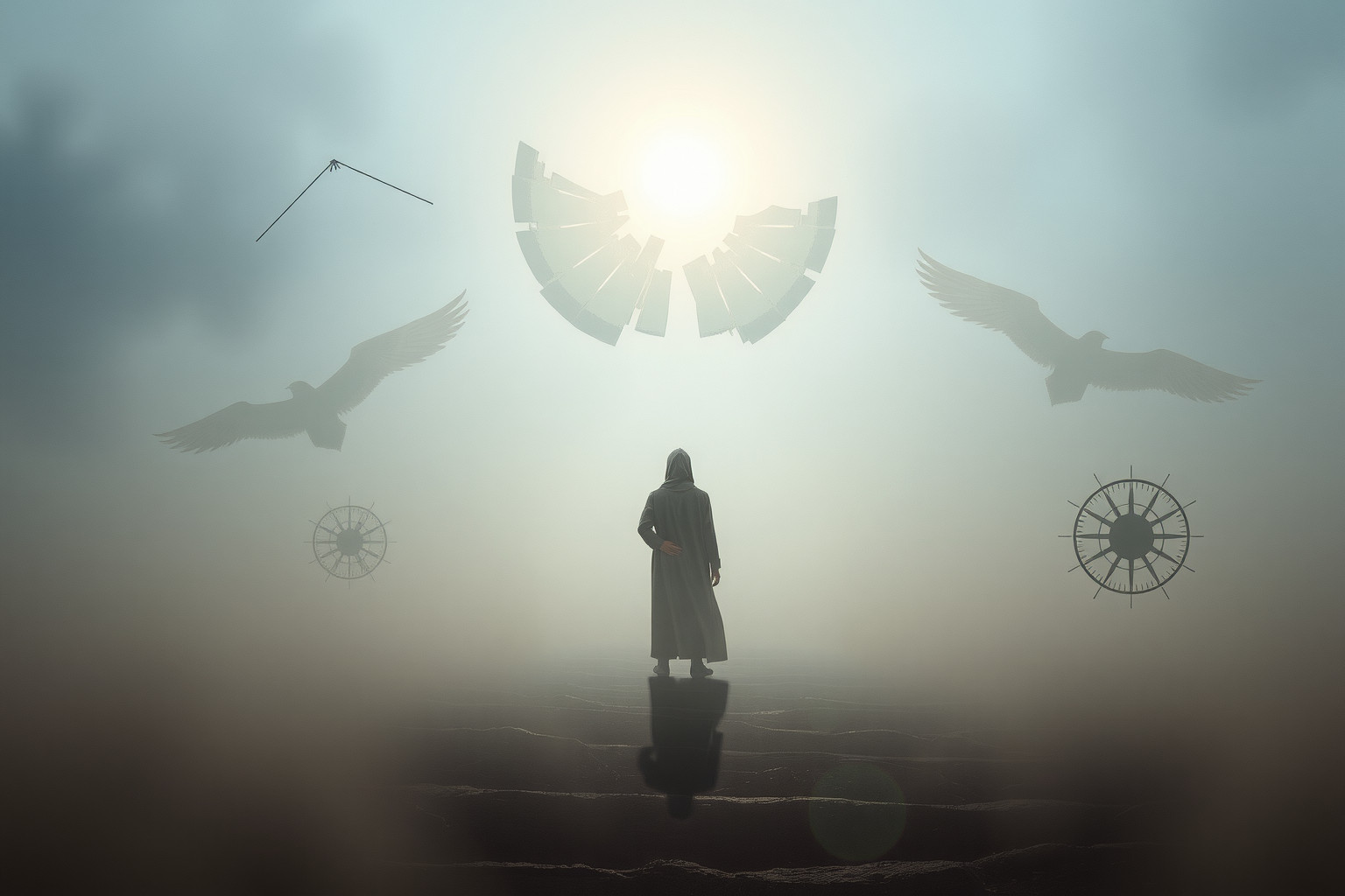 L’esilio spirituale simboleggia la crisi interiore e la ricerca di senso.