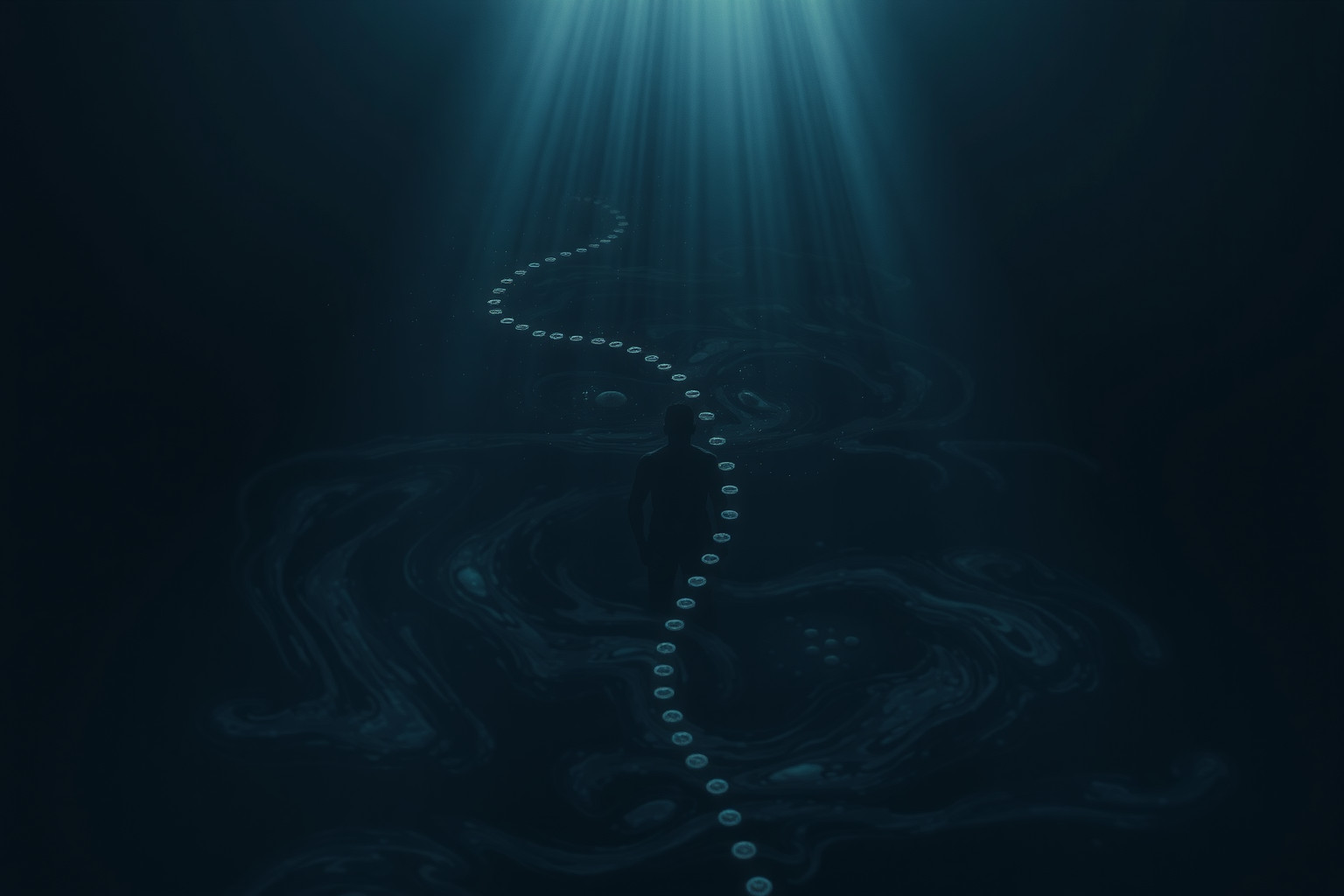 Essere intrappolati in acque reflue simboleggia profondo isolamento emotivo.