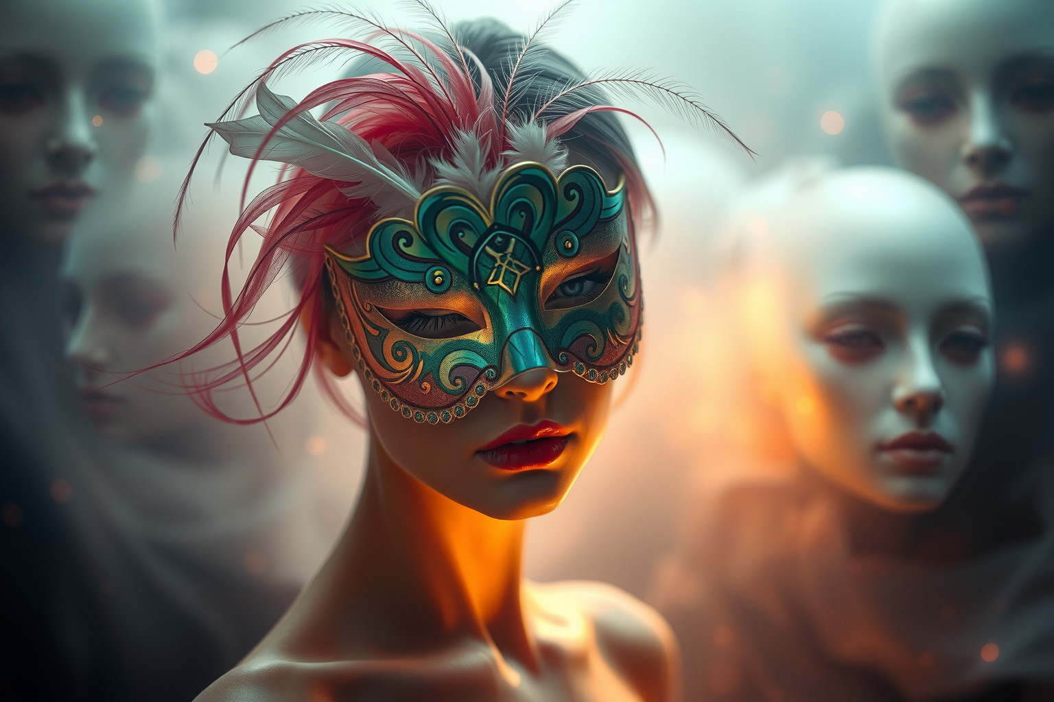 Il trucco nei sogni rappresenta seduzione e maschere sociali.